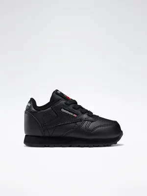 Reebok Toddler CL Leather Black Sneaker