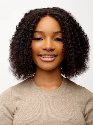 Ladina Brazilian 12” Kinky Curl Bob Lace Wig
