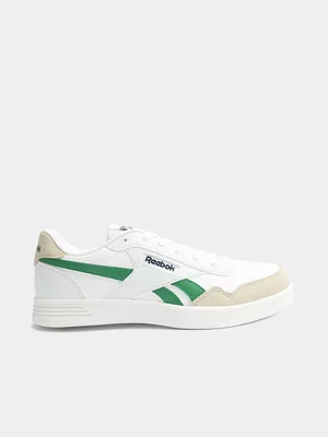 Junior Reebok Court Advance White/Green Sneaker