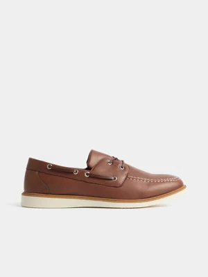 Jet Men's Tan Boat Shoes