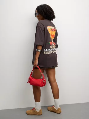 The FIX Women's Brown Spicy Energy Graphic Top