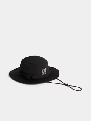 Union-DNM Men's Utility Branded Black Bucket Hat