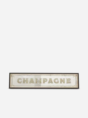 Champagne Framed Printed Mirror Wall Art 