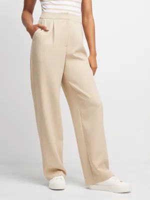 Exact Women's Natural Wide-Leg Suit Pants