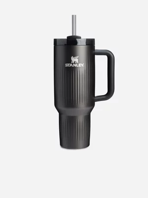 Stanley Quencher H2.0 FlowState Fluted Black Tumbler 1.18L 