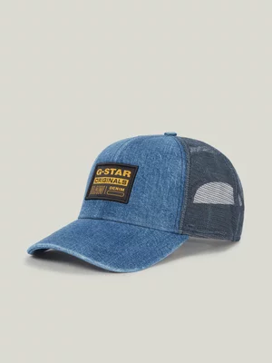 G-Star Men's Mercury Denim Blue Trucker Cap 