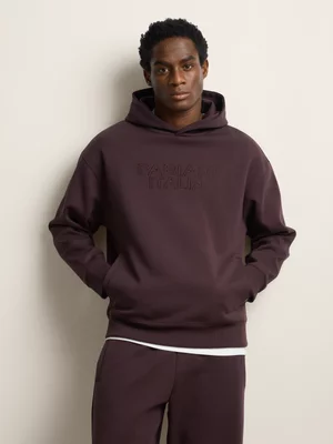 Fabiani Men's Burgundy Co-Ord New Fit Hoodie