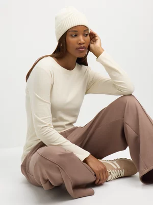 Jet Women’s Cream Long Sleeve Core T-Shirt