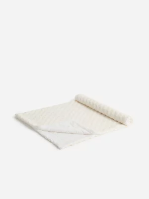 Jet Home Natural Checkerboard Fur Sherpa 150X180