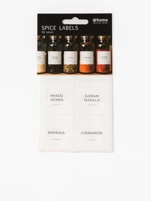  @home Spice Labels