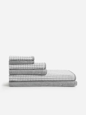Jet Home Grey 6 Pack Towel Set