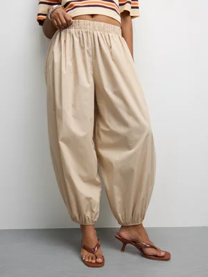 The FIX Women's Stone Poly Cotton Pull On Balloon Pants