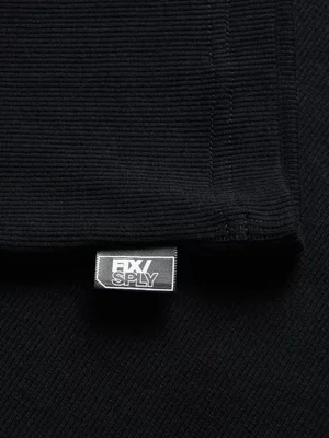 The FIX Men's Black Slim Rib Vest