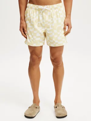 Men's Cotton On Yellow Stretch Swim Shorts