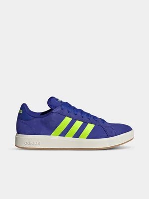 Men's adidas Grand Court Base 00s Blue/Yellow Sneaker