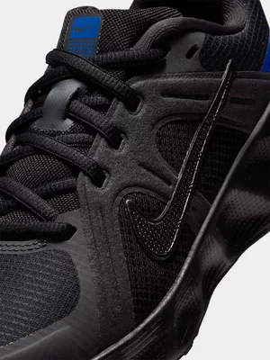 Nike Junior Grade-School Metro Tek Black/Grey/Blue Sneakers 