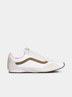 Vans Women's Suede LX Slip Trainer White Sneaker