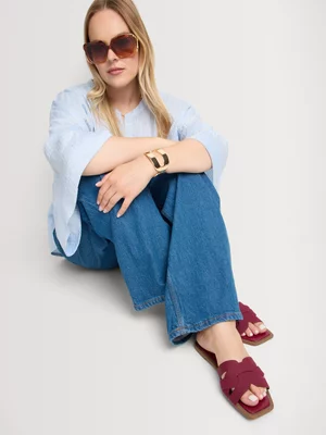 Cross Over Slip On Sandals