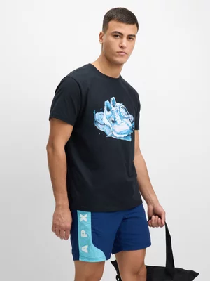 Mens APX Easy Care Fashion Navy Shorts