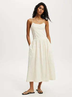Women's Cotton On White Alexis Seamed Maxi Dress