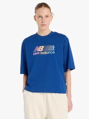 New Balance Womens Gradient Runner Blue Tee