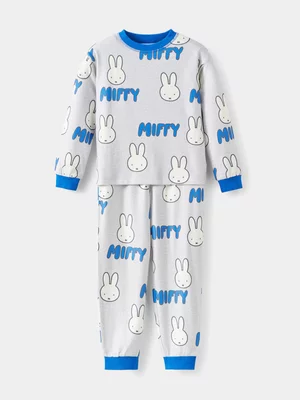 Cotton On Kids Grey Miffy Snoozesoft Long Sleeve Pj Set