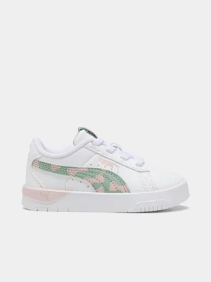 Puma Junior Infant Jada Girly White/Pink/Sea Green Sneakers