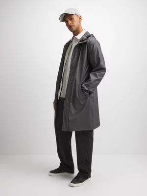 Jet Men's Charcoal Longline Parka Jacket