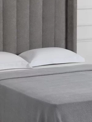 Guest House Chenille Waffle Blanket 220x240 Silver