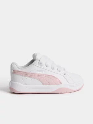 Puma Junior Pre-School Park Lifestyle Easy White/Pink Sneakers 