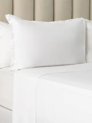 Granny Goose Most Breathable 200 Thread Count Cotton Flat Sheet White