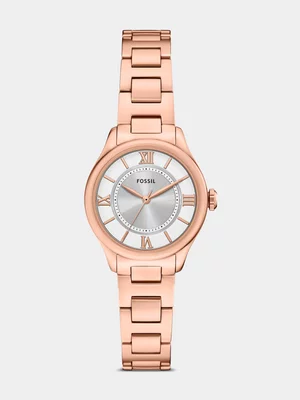 Fossil Gilmore Rose Plated Stainless Steel Bracelet Watch