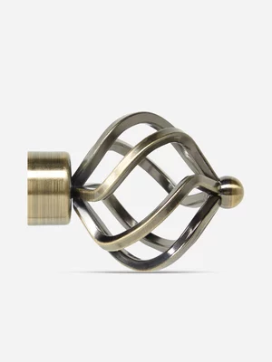 32mm Twist Finial Brushed Bronze