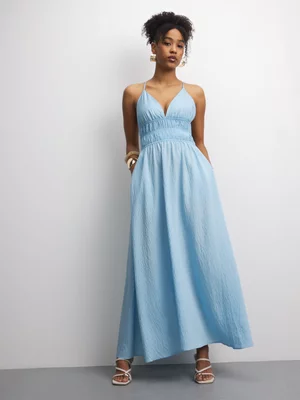 The FIX Women's Blue Strappy Maxi Dress 