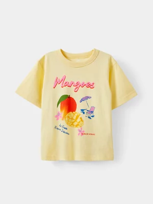 Cotton On Kids Girl Yellow Poppy Oversize Graphic Print T-shirt