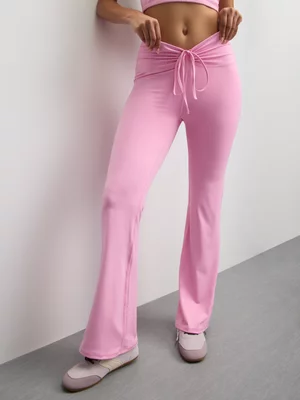 The FIX Women's Pink Bootleg Legging With Front Ruch