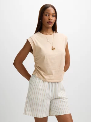 Exact Women's Natural Ruched Top