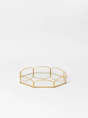 Scalloped Glass Tray 20.8cm