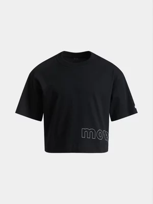 TS KB Girls Movement Studio Boxy Cotton Black Tee