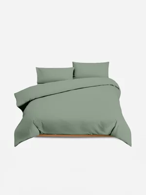 Volpes Cotton 200tc Sage Duvet Cover Set