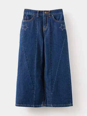 Cotton On Kids Girl Blue Super Wide Leg Jeans