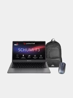 Packard Bell Schumi 14.1" LTE Enabled Ryzen™ R3 R2312 16GB RAM 512GB SSD Laptop Bundle