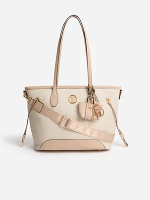 FF Medium Monogram Charm Shopper