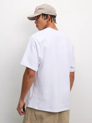 Redbat Men's White Motel Graphic White T-Shirt