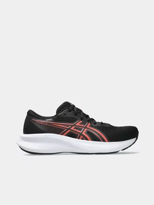 ASICS Womens Patriot 14 Black/Dark Pink Running Shoes