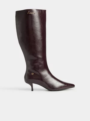 Luella Croc Knee High Boots