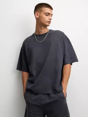The FIX Men's Charcoal Co-ord Cotton Top