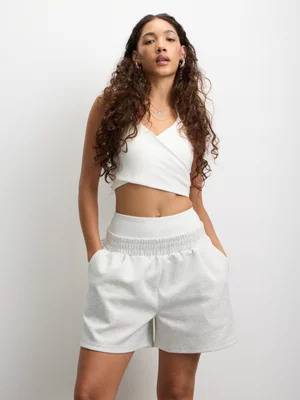 The FIX Women's Melange Soft Scuba Shorts 