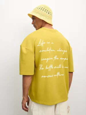 The FIX Men's Lime Star Print Graphic Top