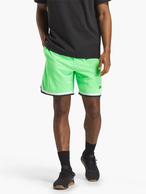 Reebok Men's Basketball Transition Lime Green Shorts